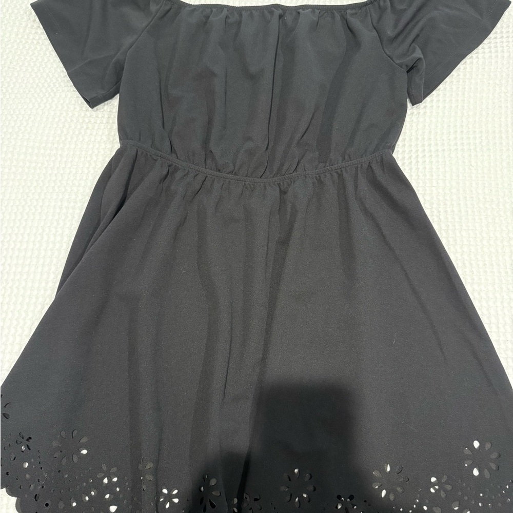 SHEIN Black Off-Shoulder Dress